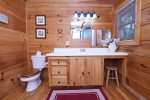 Laurel Creek Cabin Rental- Blue Ridge Bathroom